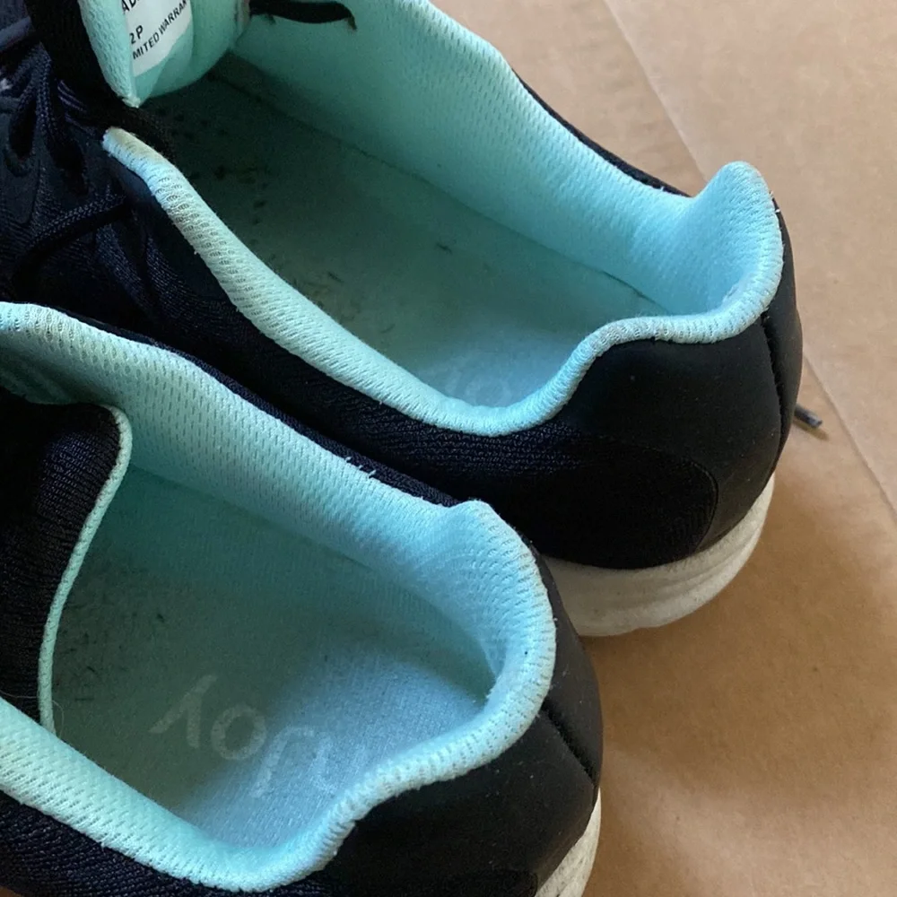 Footjoy black teal sneaker women size 7